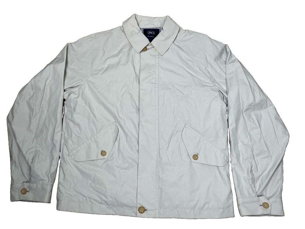 NWT LINCS DC & Co Men S Ash Gray Harrington Jacket Lightweight Golf Windbreaker